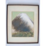 Kohrei Imamua (20th Century Japanese).
Mt Fuji, watercolour on silk, signed dated 1970, f/g.