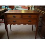 A George III mahogany side table,