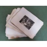 A folder of Rembrandt etchings circa 190