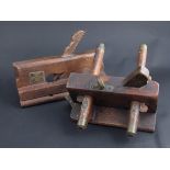 Two antique woodworking planes