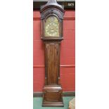 A George III Chater & Sons London longcase clock with date aperture, pagoda hood, mahogany case,