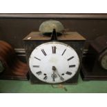 A comtoise clock for restoration, pendulum and weights