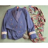 A post-war RAF mess dress jacket, waistcoat and pair of trousers,