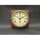 Two Smith's Astral ships clocks in brass cases,