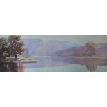 JOHN BARAGWANATH KING (1864 - 1939): A framed and glazed watercolour of a lakeland scene.
