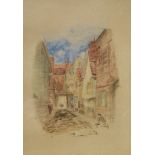 WILLIAM CHAPMAN (1817 - 1879): A pair of watercolours, two views of York, one signed, 25.