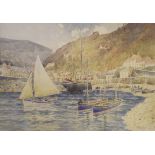 ARTHUR CECIL FARE R.W.A. (1876-1950) A framed and glazed watercolour 'Lynmouth Harbour'.