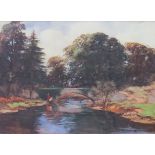 JOHN BARAGWANATH KING (1864 - 1939): A framed and glazed watercolour,