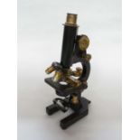 A mid 20th Century R & J Beck Ltd, London No 71 Monocular microscope,