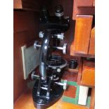 A mid 20th Century Cooke, Troughton & Simms of York binocular microscope Pat No. 525970 M701392.