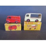 Dinky Toys 260 Royal Mail van and 490 Electric Dairy van