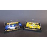 Plastic boxed Scalextric C129 Ford March and C134 Renault