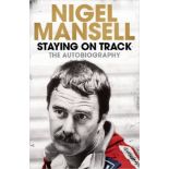 Signed copy of Staying on Track by Nigel Mansell