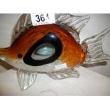 A Murano glass fish (approx. length 9 1/