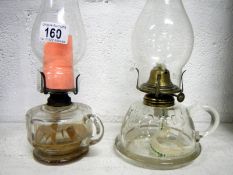 2 Victorian hand lamps