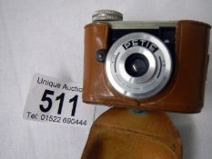A Petie miniature camera made in Western Germany with case