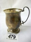 A Silver christening mug H.M. Birmingham 1966/67 (approx. 55g)
 
Condition
No engraving on mug