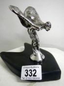 An original Rolls Royce car mascot mounted on slate base
 
Condition
No makers mark
Height top