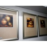 Three well framed and mounted 'Architectual Pottery' prints
