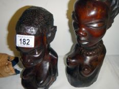 2 Yoruba (Nigeria) busts