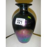 An early 20th Century iridescent vase