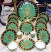 A Noritake tea set and tray
Condition
1st quality
2 cups, 2 coffee cups, no saucers
Fair