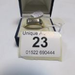 A 2 tone gold and diamond gent's ring, size V
 
Condition
Weighs 3gms