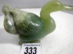 A jade duck