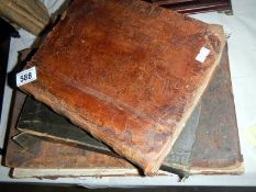 Two family Bibles - Brightly and Childs,