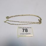 A 24" gold chain, 6gms
