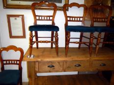A Set of four Victorian dining chair