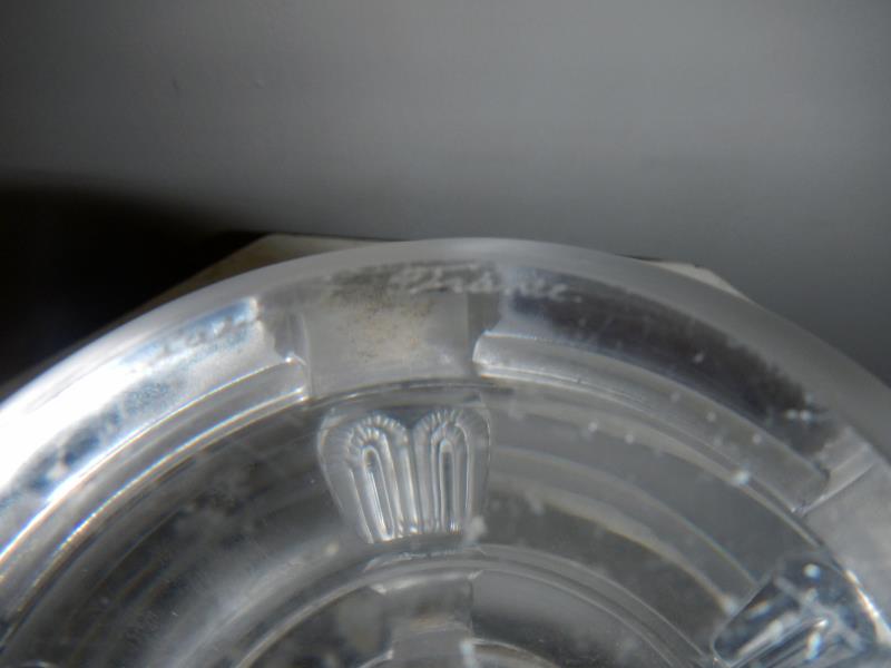 A Lalique Crystal Owl Bowl - Image 4 of 6
