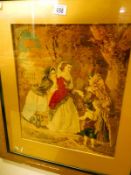 A 19th century framed and glazed Berlin tapestry picture (approx. size including frame 26 1/2 x 30