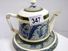 A Macintyre Duraware teapot and stand ci