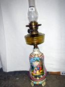 A good Victorian oil lamp with classic a