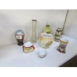 A mixed lot including Nippon vase, Conti