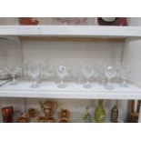 A mixed lot of glassware