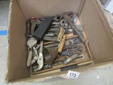 A box of old tools