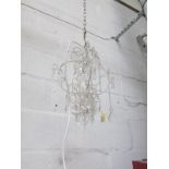 A small chandelier