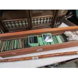 A box of magic lantern slides of Italy