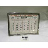 An Art Deco advertising desk calendar 'Padley & Venables Ltd., Sheffield'