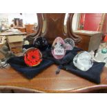 5 unboxed Caithness glass paperweights