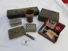 A mixed lot including Oriental boxes, ho