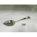 A Scottish silver serving spoon, 71 gms