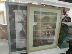 2 framed Lord of the Rings prints