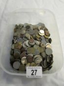 A mixed lot of British and foreign coins