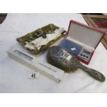 A mixed lot including kid gloves, silver