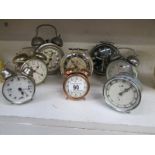 8 alarm clocks including Kunzle