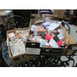 2 boxes of new craft rubber stamps, bloc