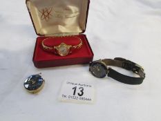 A Lucerne 17 jewel wristwatch and 2 othe